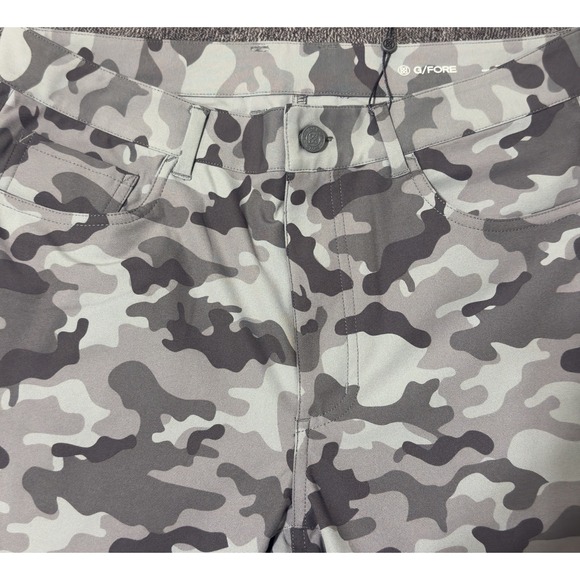G/Fore Camo Golf Pants Men's Size 32/32 Green 5 Pocket Way Stretch - Picture 3 of 8